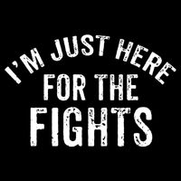 I'm Just Here For The Fights Funny Hockey Cute Gift Doggie Tank