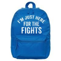 I'm Just Here For The Fights Funny Hockey Cute Gift 16 in Basic Backpack
