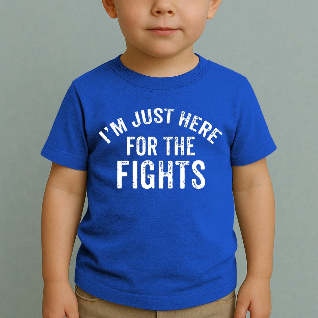 I'm Just Here For The Fights Funny Hockey Cute Gift Toddler T-Shirt