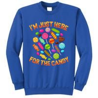 Im Just Here For The Candy Funny Halloween Pun Sweatshirt