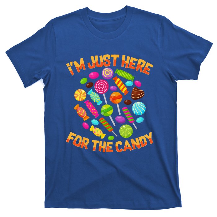 Im Just Here For The Candy Funny Halloween Pun T-Shirt