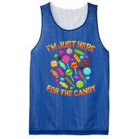 Im Just Here For The Candy Funny Halloween Pun Mesh Reversible Basketball Jersey Tank