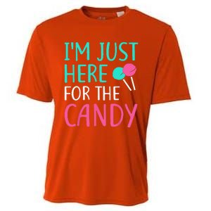 Im Just Here For The Candy Halloween Cooling Performance Crew T-Shirt