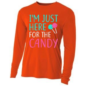 Im Just Here For The Candy Halloween Cooling Performance Long Sleeve Crew