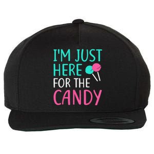 Im Just Here For The Candy Halloween Wool Snapback Cap