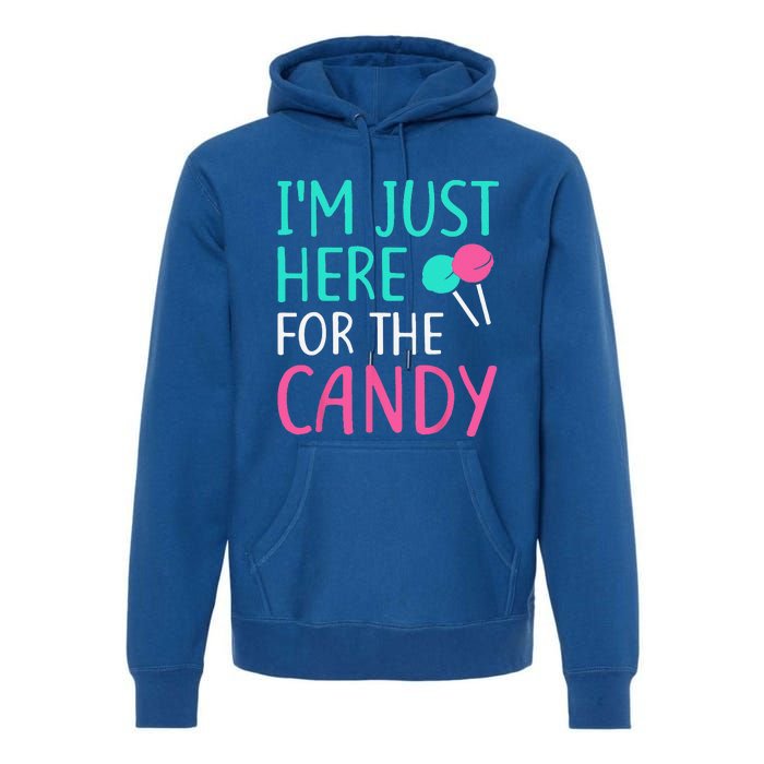 Im Just Here For The Candy Halloween Premium Hoodie