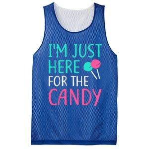 Im Just Here For The Candy Halloween Mesh Reversible Basketball Jersey Tank