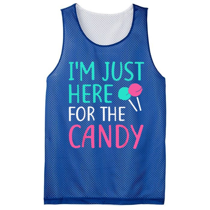 Im Just Here For The Candy Halloween Mesh Reversible Basketball Jersey Tank