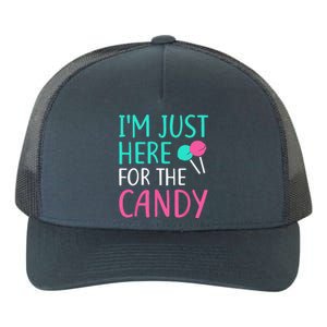 Im Just Here For The Candy Halloween Yupoong Adult 5-Panel Trucker Hat