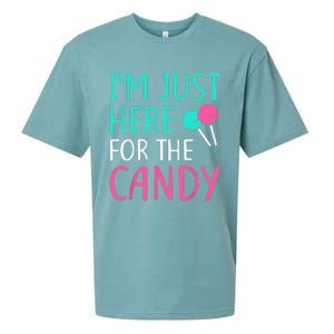 Im Just Here For The Candy Halloween Sueded Cloud Jersey T-Shirt