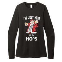 I'm Just Here For The Ho's, Funny Rude Christmas Santa Men Womens CVC Long Sleeve Shirt