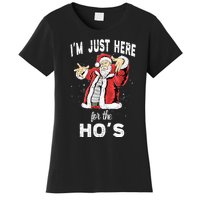 I'm Just Here For The Ho's, Funny Rude Christmas Santa Men Women's T-Shirt