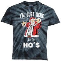 I'm Just Here For The Ho's, Funny Rude Christmas Santa Men Kids Tie-Dye T-Shirt