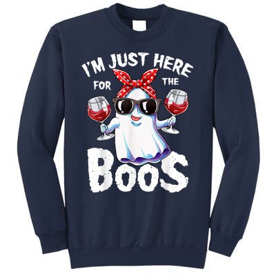 Im Just Here For The Boos Halloween Ghost Cute Funny Sweatshirt