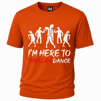 Im Just Here To Thriller Dance Halloween For Cooling Performance Crew T-Shirt