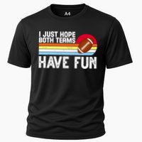 I Just Hope Both Teams Have Fun Retro Football Funny Performance Shirt
