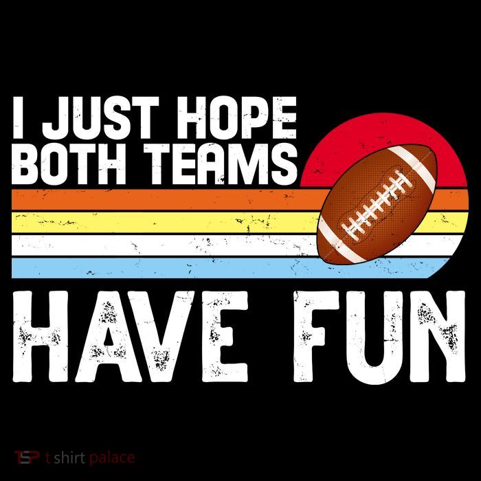 I Just Hope Both Teams Have Fun Retro Football Funny Youth Performance Sprint T-Shirt