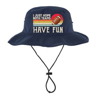 I Just Hope Both Teams Have Fun Wo Or Funny Football Bucket Hat