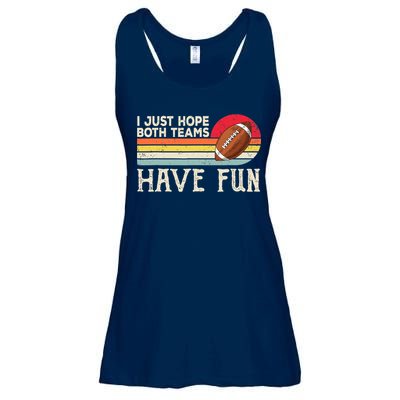 I Just Hope Both Teams Have Fun Wo Or Funny Football Ladies Essential Flowy Tank