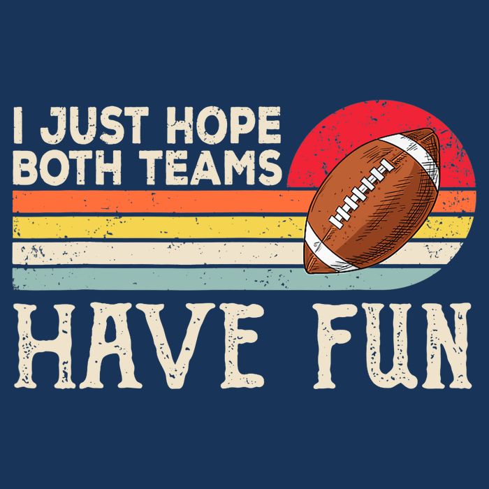 I Just Hope Both Teams Have Fun Wo Or Funny Football 16 in Basic Backpack