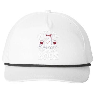 IM Just Here For The Boos Halloween Women Ghost Gifts Snapback Five-Panel Rope Hat