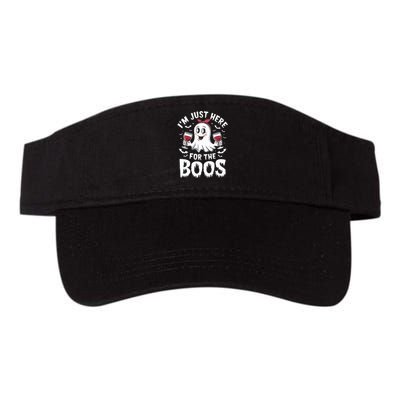 IM Just Here For The Boos Halloween Women Ghost Gifts Valucap Bio-Washed Visor