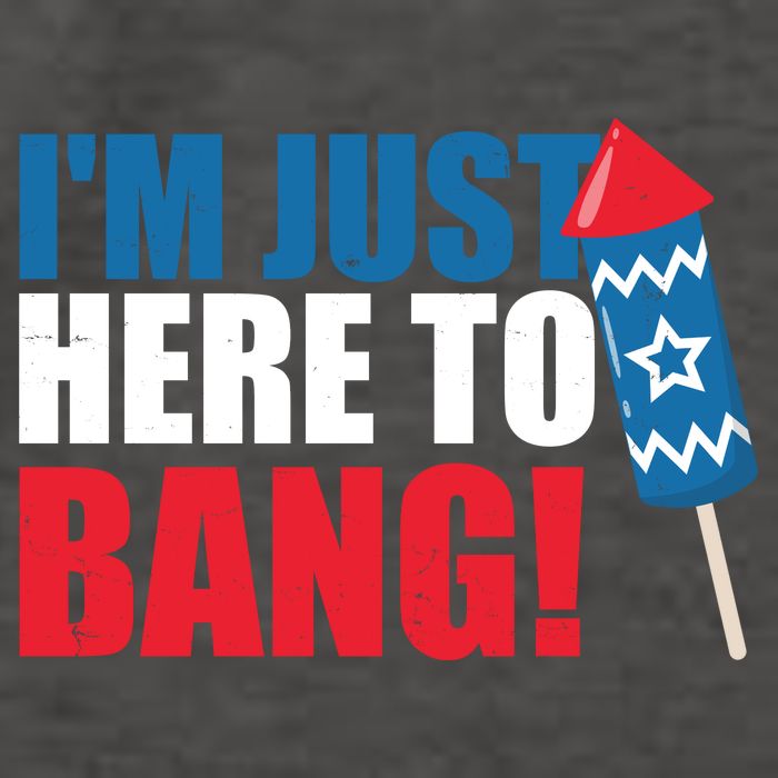 Im Just Here To Bang Firework 4th Of July Vector Backpack