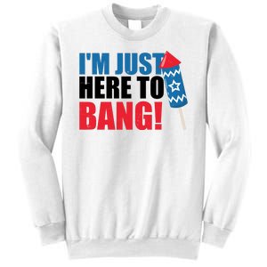 Im Just Here To Bang Firework 4th Of July Sweatshirt