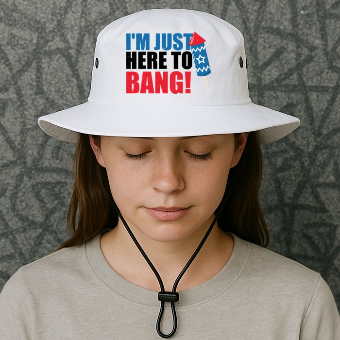Im Just Here To Bang Firework 4th Of July Bucket Hat
