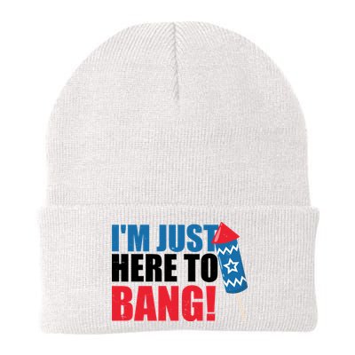Im Just Here To Bang Firework 4th Of July Beanie