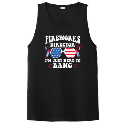 Im Just Here To Bang Fireworks Director 4th Of July PosiCharge Competitor Tank