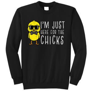 Im Just Here For The Chicks Cute Easter Sweatshirt