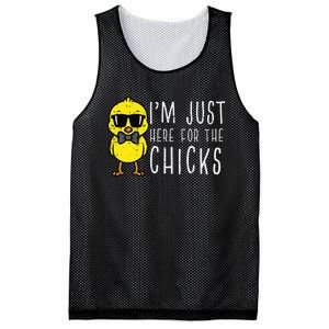 Im Just Here For The Chicks Cute Easter Mesh Reversible Basketball Jersey Tank