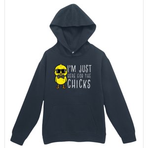 Im Just Here For The Chicks Cute Easter Urban Pullover Hoodie