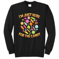 IM Just Here For The Candy Funny Halloween Pun Sweatshirt