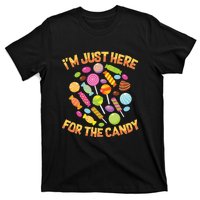 IM Just Here For The Candy Funny Halloween Pun T-Shirt