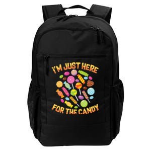 IM Just Here For The Candy Funny Halloween Pun Daily Commute Backpack