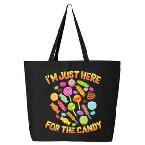 IM Just Here For The Candy Funny Halloween Pun 25L Jumbo Tote