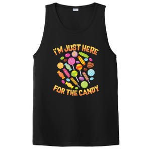 IM Just Here For The Candy Funny Halloween Pun PosiCharge Competitor Tank