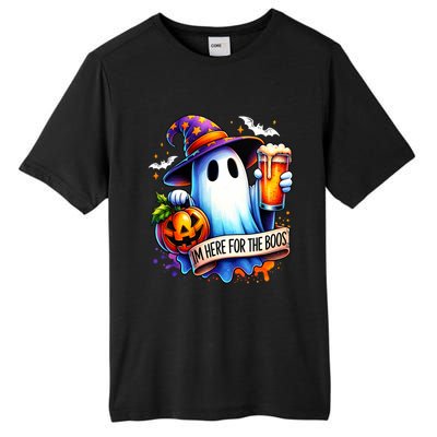 IM Just Here For The Boos Funny Halloween Ghost Tall Fusion ChromaSoft Performance T-Shirt