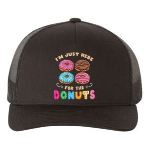 Im Just Here For The Donuts Candy Lover Yupoong Adult 5-Panel Trucker Hat