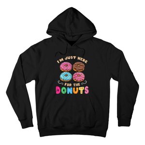 Im Just Here For The Donuts Candy Lover Hoodie