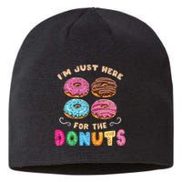 Im Just Here For The Donuts Candy Lover Sustainable Beanie