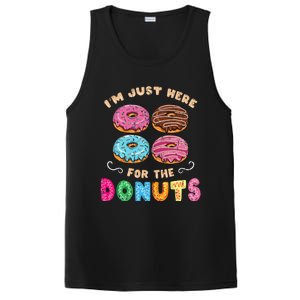 Im Just Here For The Donuts Candy Lover PosiCharge Competitor Tank