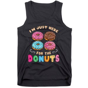 Im Just Here For The Donuts Candy Lover Tank Top