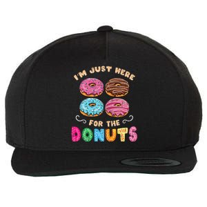 Im Just Here For The Donuts Candy Lover Wool Snapback Cap