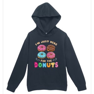 Im Just Here For The Donuts Candy Lover Urban Pullover Hoodie