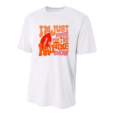 I’m Just Here For The Half Time Show Youth Performance Sprint T-Shirt