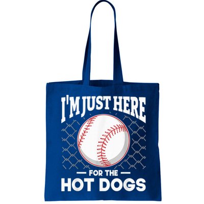 I'm Just Here For The Hot Dogs Summer Baseball Game Hotdog Bag