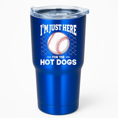 I'm Just Here For The Hot Dogs Summer Baseball Game Hotdog Tumbler